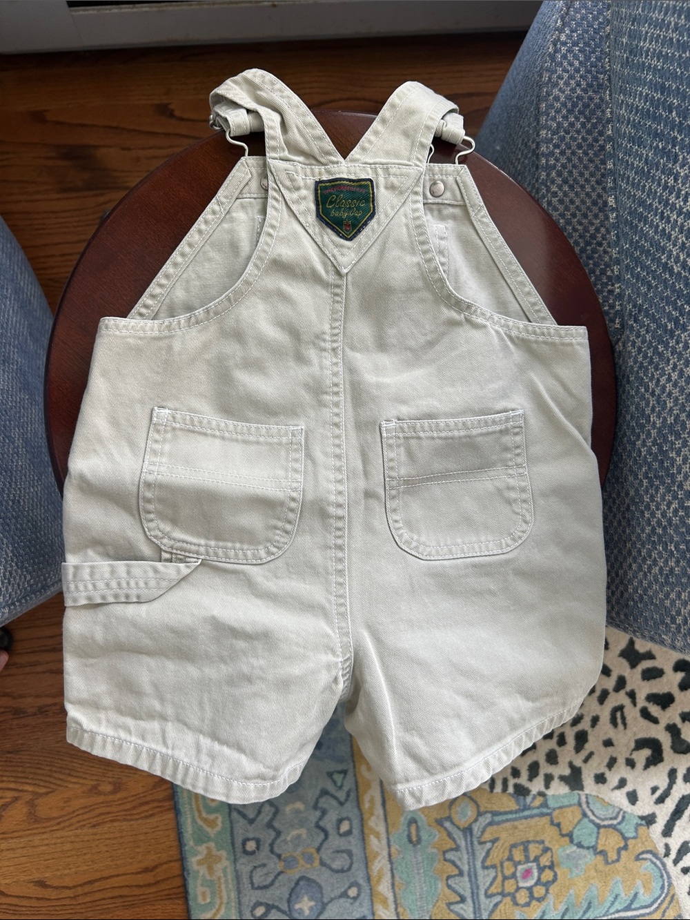 GAP Khaki Toddler Short Overalls